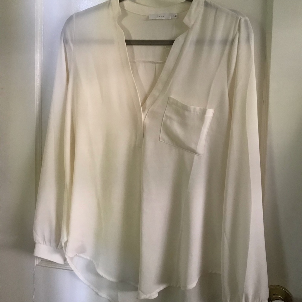 NWOT Lush Long Sleeve White Shirt